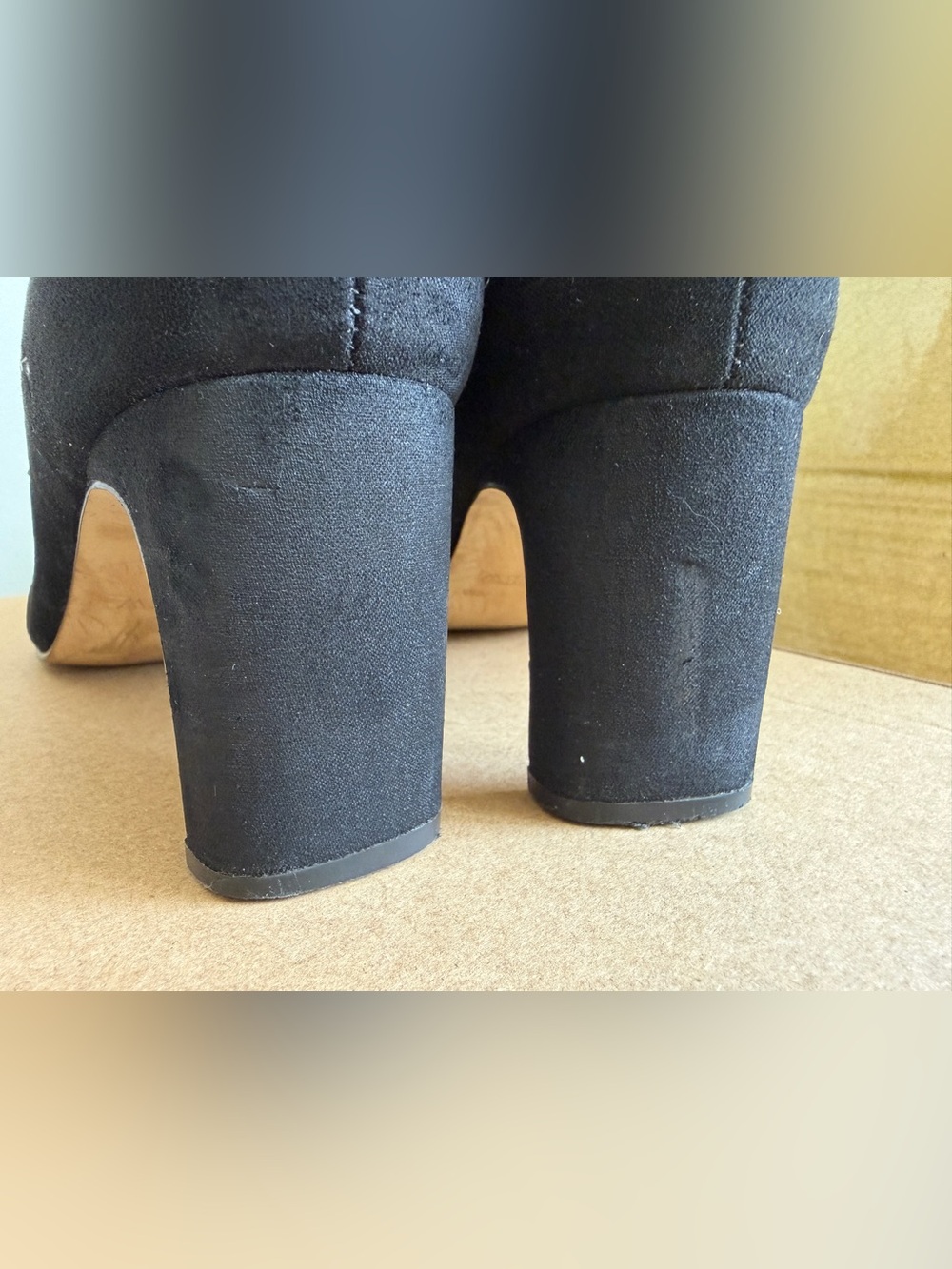 J. Crew Black Studded Vegan Suede Ankle Booties - Picture 7 of 13